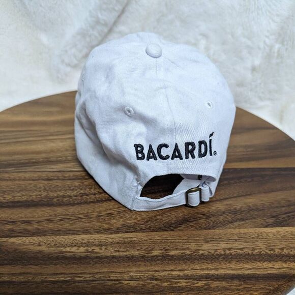 Bacardi Pride Liquor Alcohol White Adjustable Baseball Hat Cap Made in USA - Picture 2 of 7